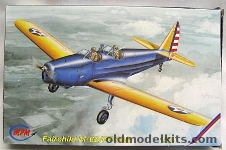 MPM 1/72 Fairchild M-62 / PT-19A, 72063 plastic model kit